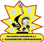 Chrom-Nickel-Kupfer Band - Logo 1. Guggenmusik Ludwigshafen - Die Huddelschnuddler e.V.
